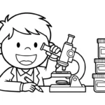 coloriage Science pour enfant de 10 ans