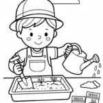 coloriage Science educatif pour enfant