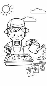 coloriage Science educatif pour enfant