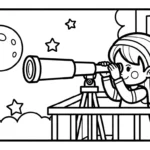 coloriage Science à imprimer pour enfant de 2 ans