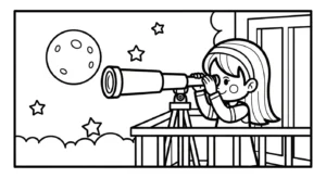 coloriage Science à imprimer pour enfant de 2 ans