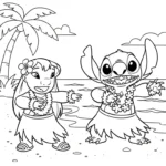 coloriage Stitch updated à imprimer pour enfants