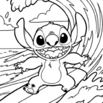 coloriage Stitch updated pour enfant
