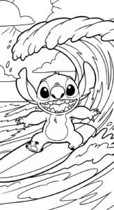 coloriage Stitch updated pour enfant