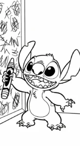 coloriage Stitch updated pour enfant