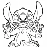 coloriage Stitch updated à imprimer gratuitement pdf