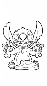 coloriage Stitch updated à imprimer gratuitement pdf