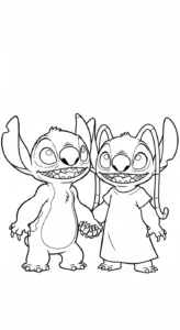 coloriage Stitch updated en ligne