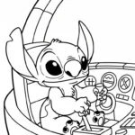 coloriage Stitch updated d
