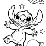 coloriage Stitch updated a dessiner et imprimer