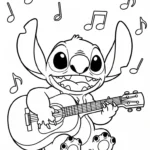 coloriage Stitch updated à imprimer pour enfants