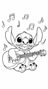 coloriage Stitch updated à imprimer pour enfants