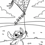 coloriage Stitch updated à imprimer gratuitement