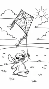 coloriage Stitch updated à imprimer gratuitement
