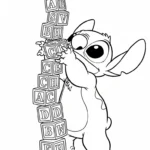 coloriage Stitch updated à imprimer pour enfant de 10 ans