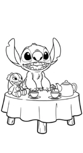 coloriage Stitch updated pour enfant de 7 ans
