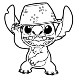 coloriage Stitch updated pour enfant