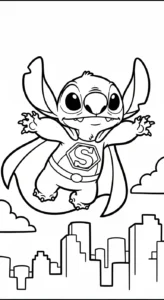 coloriage Stitch updated à imprimer pour enfant de 12 ans