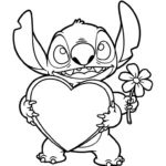coloriage Stitch updated educatif pour enfant