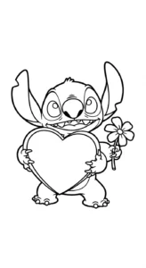 coloriage Stitch updated educatif pour enfant