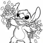 coloriage Stitch updated a telecharger