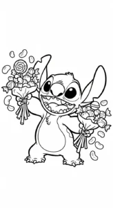 coloriage Stitch updated a telecharger