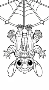 coloriage Stitch updated pour enfants à imprimer