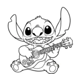 coloriage Stitch updated à imprimer pour enfant de 6 ans