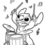 coloriage Stitch updated gratuit pour enfants
