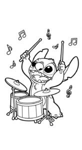 coloriage Stitch updated gratuit pour enfants