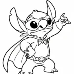 coloriage Stitch updated et dessin a imprimer