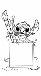 coloriage Stitch updated pour enfant de 2 ans