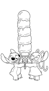 coloriage Stitch updated gratuit