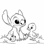 coloriage Stitch updated a imprimer gratuit
