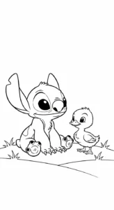 coloriage Stitch updated a imprimer gratuit
