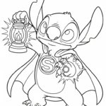 coloriage Stitch updated à imprimer pdf gratuit
