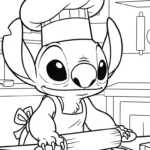 coloriage Stitch updated à imprimer gratuit