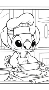 coloriage Stitch updated à imprimer gratuit