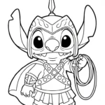 coloriage Stitch updated a colorier en ligne