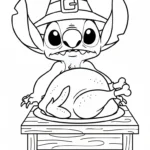 coloriage Stitch updated à imprimer pour enfant de 4 ans
