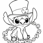 coloriage Stitch updated pour enfant gratuit