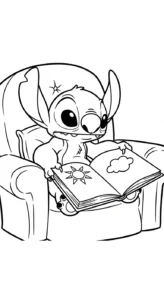 coloriage Stitch updated educatif pour enfant