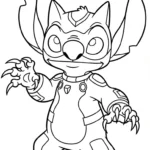 coloriage Stitch updated gratuit en ligne