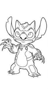 coloriage Stitch updated gratuit en ligne