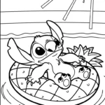 coloriage Stitch updated pour bebe a imprimer