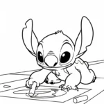 coloriage Stitch updated en ligne