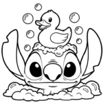 coloriage Stitch updated pour enfant de à imprimer