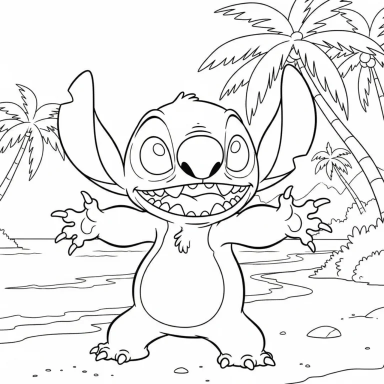 Tranh tô màu Stitch