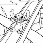 coloriage Stitch updated pour enfant de 4 ans