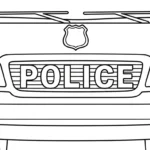 coloriage Voiture de Police en ligne pour enfant